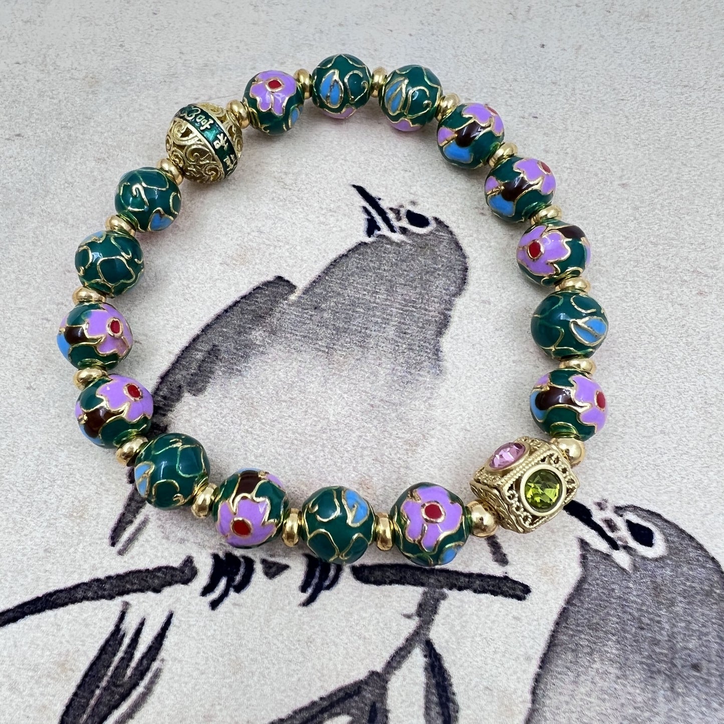 8mm Solidified Emerald Amber's Charm